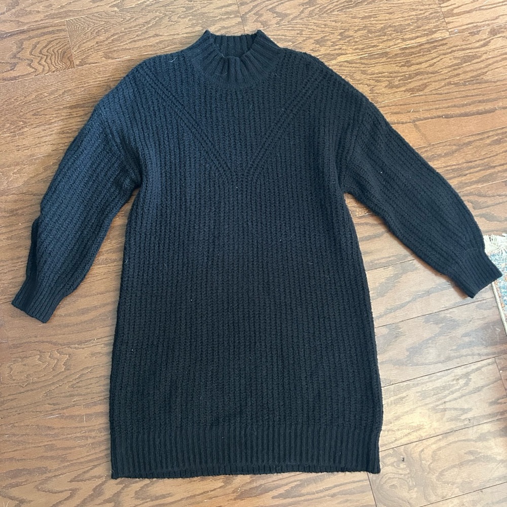 Black sweater dress